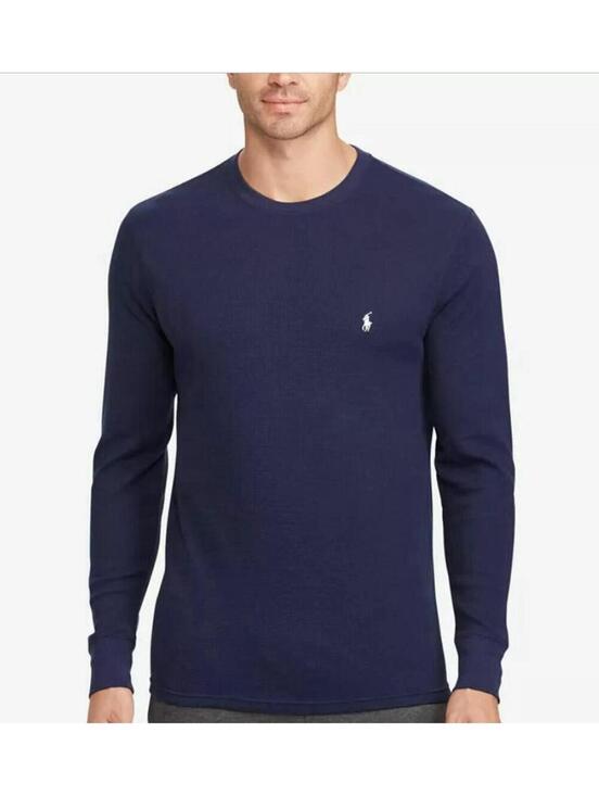 Ralph Lauren Other - Polo Ralph Lauren Sleepwear Waffle Knit Thermal Shirt Navy Long Sleeve M